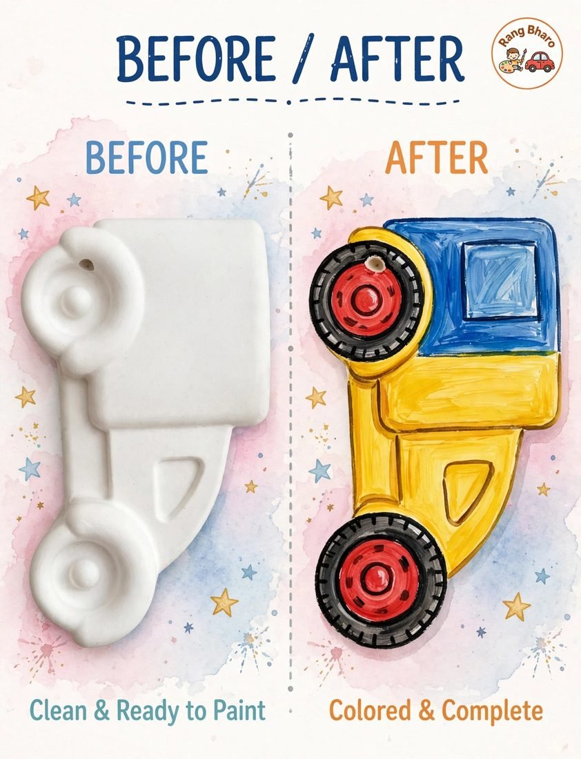 Truck Figure — pehle aur baad