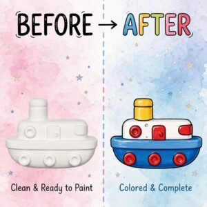 Boat Plaster Painting Kit for Kids